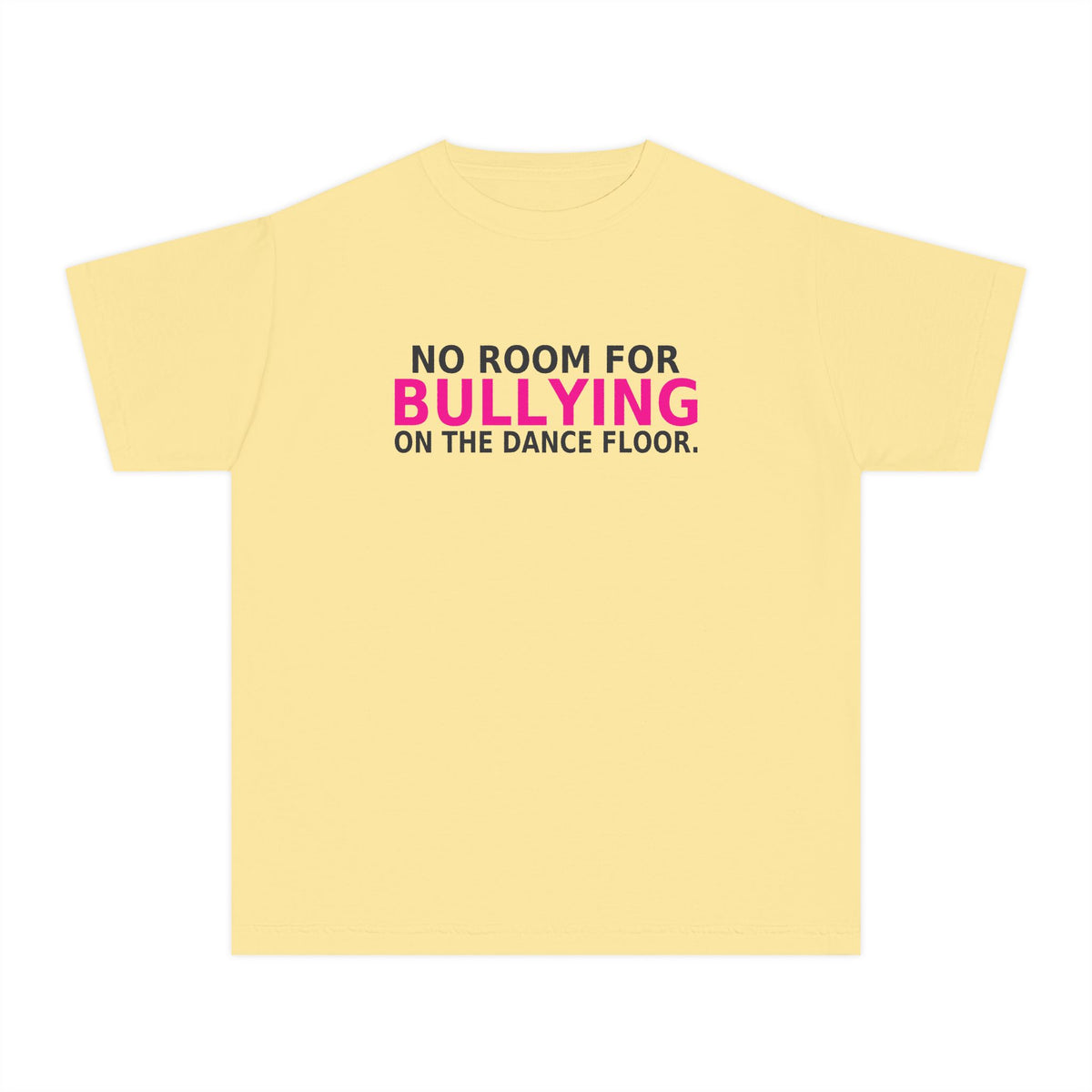 PTDS Mom™ Youth Dance Bully Awareness Tee — No Room for Bullying