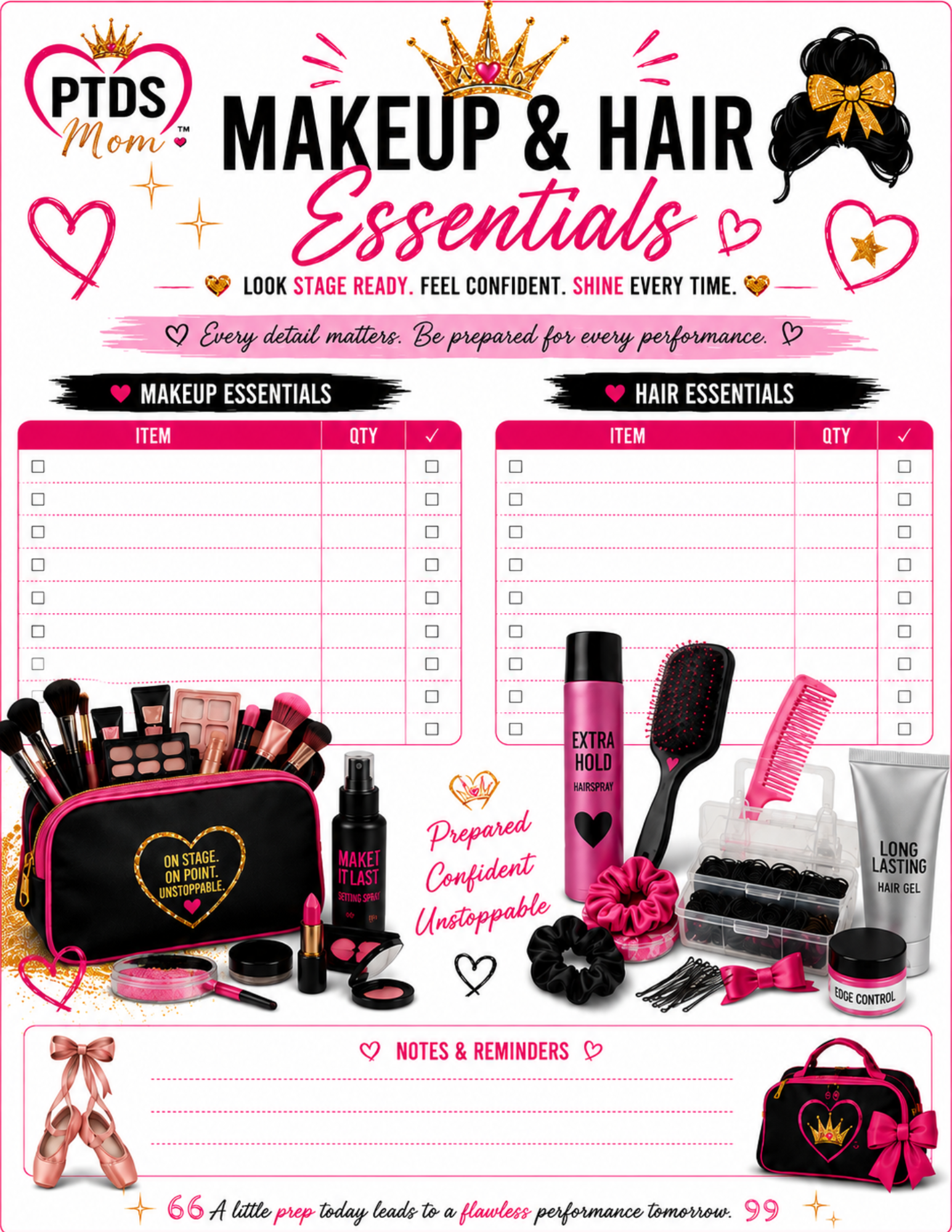 PTDS Mom™ Competition Season Planner 2026–2027 | Digital Download