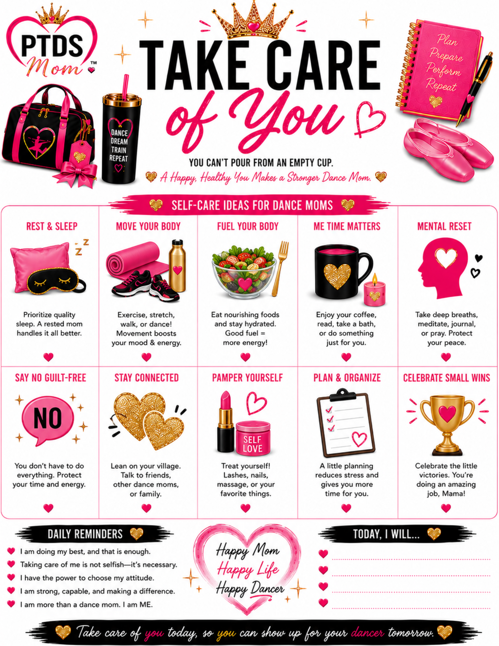 PTDS Mom™ Competition Season Planner 2026–2027 | Digital Download